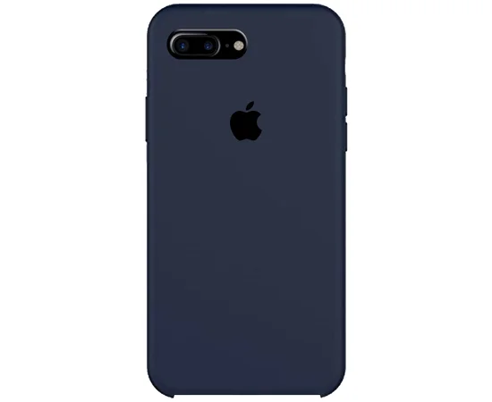Чехол Silicone case (A) для Apple iPhone 7 plus / 8 plus (5.5") Темный Синий / Midnight Blue