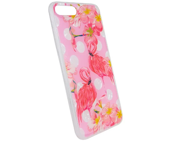 Накладка Glue Case Фламинго для Apple iPhone 7 plus / 8 plus (5.5") Розовый