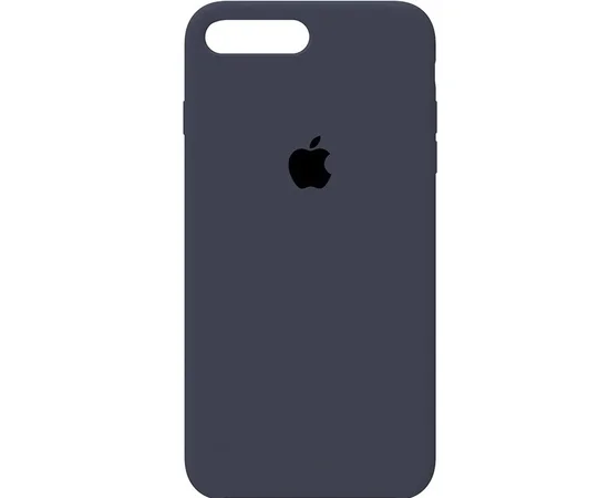 Чехол Silicone case (A) (с закрытым низом) для Apple iPhone 7 plus / 8 plus (5.5") Синий / Navy Blue