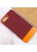 Чехол TPU+PC Bichromatic для Apple iPhone 7 plus / 8 plus (5.5") Brown burgundy / Orange