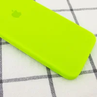 Чехол Silicone Case Square Full Camera Protective (AA) для Apple iPhone 7 plus / 8 plus (5.5") Салатовый / Neon green
