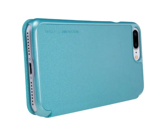 Кожаный чехол (книжка) Nillkin Sparkle Series для Apple iPhone 7 plus / 8 plus (5.5") Бирюзовый