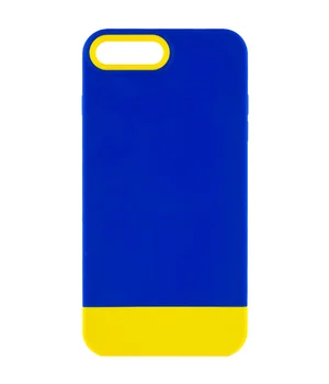 Чехол TPU+PC Bichromatic для Apple iPhone 7 plus / 8 plus (5.5") Navy Blue / Yellow