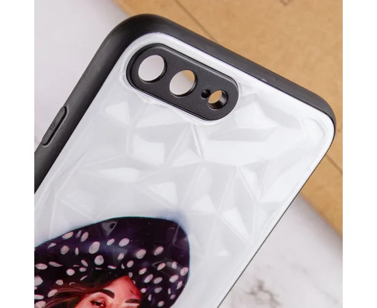 TPU+PC чехол Prisma Ladies для Apple iPhone 7 plus / 8 plus (5.5") Girl in a hat