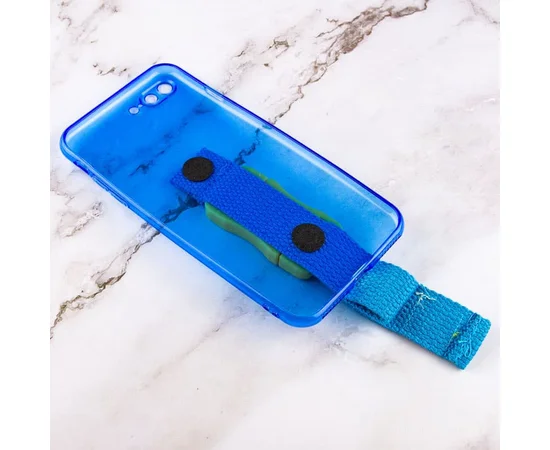 Чехол Handfree с цветным ремешком для Apple iPhone 7 plus / 8 plus (5.5") Синий