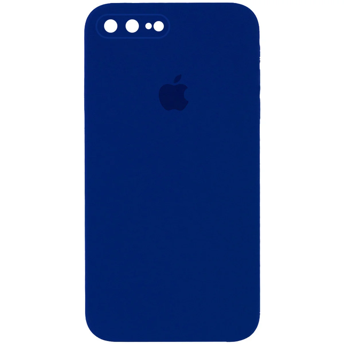 Чехол Silicone Case Square Full Camera Protective (AA) для Apple iPhone 7 plus / 8 plus (5.5") Синий / Deep navy