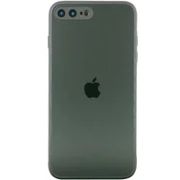 TPU+Glass чехол Matte Candy Full camera для Apple iPhone 7 plus / 8 plus (5.5") Зеленый