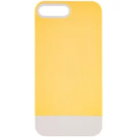 Чехол TPU+PC Bichromatic для Apple iPhone 7 plus / 8 plus (5.5") Creamy-yellow / White