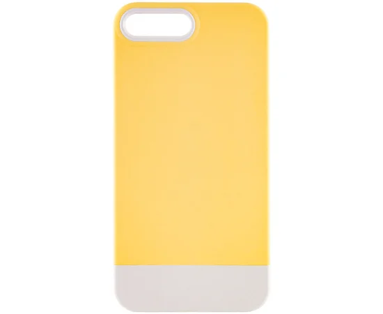 Чохол TPU+PC Bichromatic для Apple iPhone 7 plus / 8 plus (5.5") Creamy-yellow / White