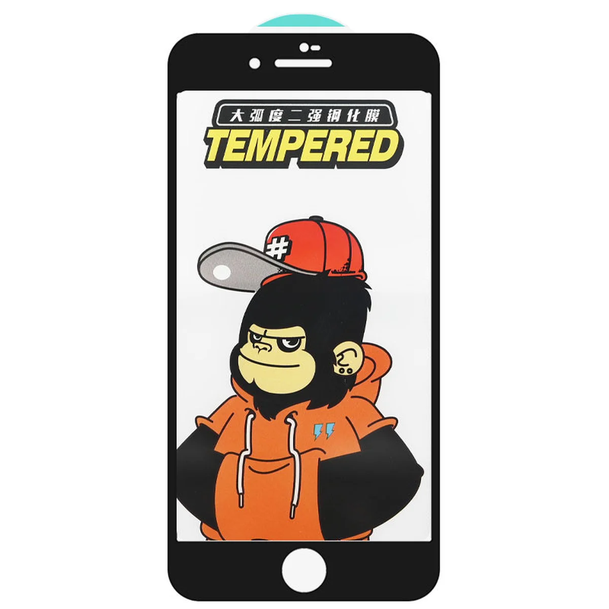 Защитное стекло 5D Anti-static (full glue) (тех.пак) для Apple iPhone 7 plus / 8 plus (5.5") Черный