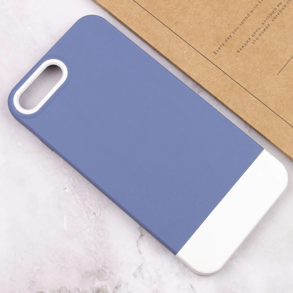 Чехол TPU+PC Bichromatic для Apple iPhone 7 plus / 8 plus (5.5") Blue / White
