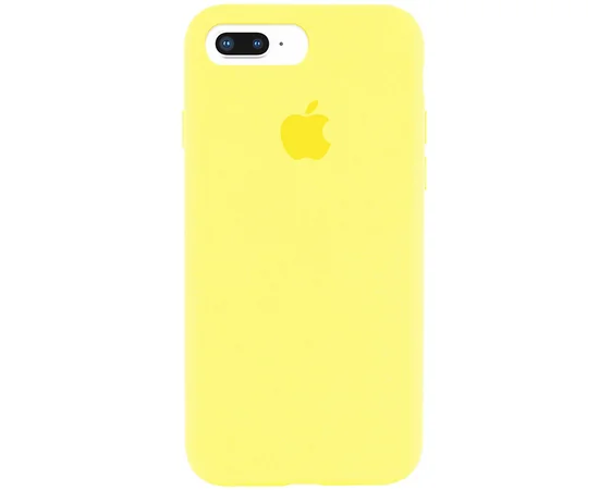 Чехол Silicone Case Full Protective (AA) для Apple iPhone 7 plus / 8 plus (5.5") Желтый / Pollen