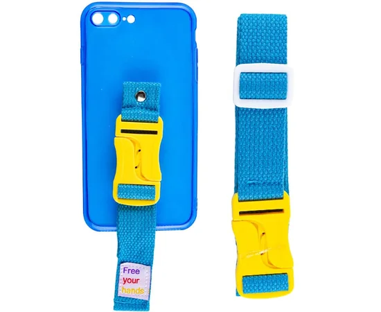 Чехол Handfree с цветным ремешком для Apple iPhone 7 plus / 8 plus (5.5") Синий