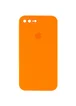 Чехол Silicone Case Square Full Camera Protective (AA) для Apple iPhone 7 plus / 8 plus (5.5") Оранжевый / Bright Orange