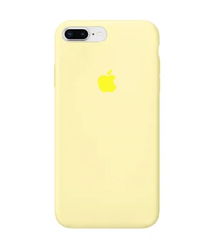 Чехол Silicone Case Full Protective (AA) для Apple iPhone 7 plus / 8 plus (5.5") Желтый / Mellow Yellow