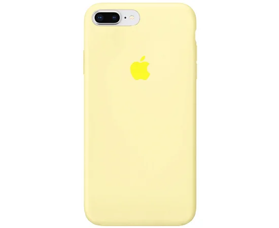Чехол Silicone Case Full Protective (AA) для Apple iPhone 7 plus / 8 plus (5.5") Желтый / Mellow Yellow