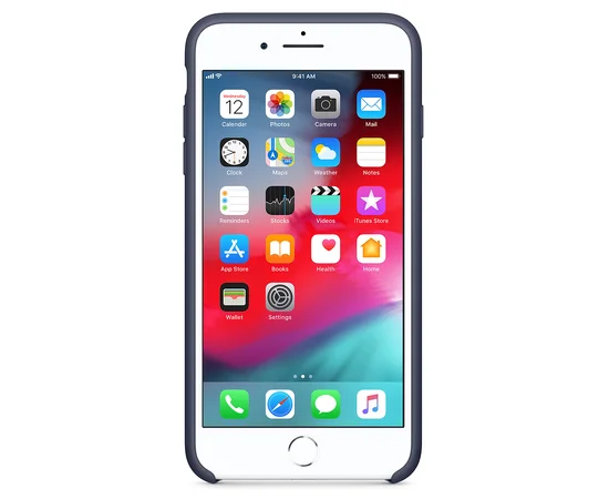 Чехол Silicone Case (AA) для Apple iPhone 7 plus / 8 plus (5.5") Синий / Midnight Blue