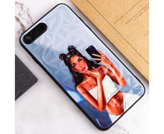 TPU+PC чехол Prisma Ladies для Apple iPhone 7 plus / 8 plus (5.5") Black in White