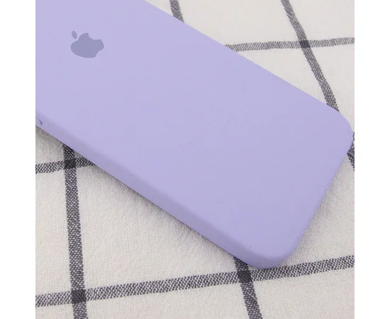 Чехол Silicone Case Square Full Camera Protective (AA) для Apple iPhone 7 plus / 8 plus (5.5") Сиреневый / Dasheen