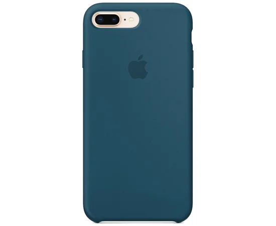 Чехол Silicone Case Full Protective (AA) для Apple iPhone 7 plus / 8 plus (5.5") Синий / Cosmos Blue