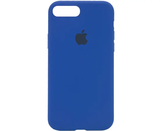 Чехол Silicone Case Full Protective (AA) для Apple iPhone 7 plus / 8 plus (5.5") Синий / Royal blue