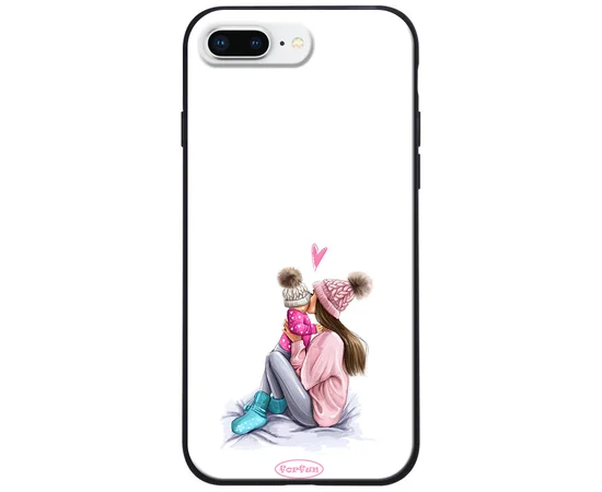 TPU+PC чехол ForFun для Apple iPhone 7 plus / 8 plus (5.5") Мама дочки