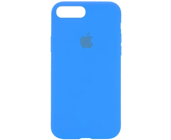 Чехол Silicone Case Full Protective (AA) для Apple iPhone 7 plus / 8 plus (5.5") Голубой / Blue