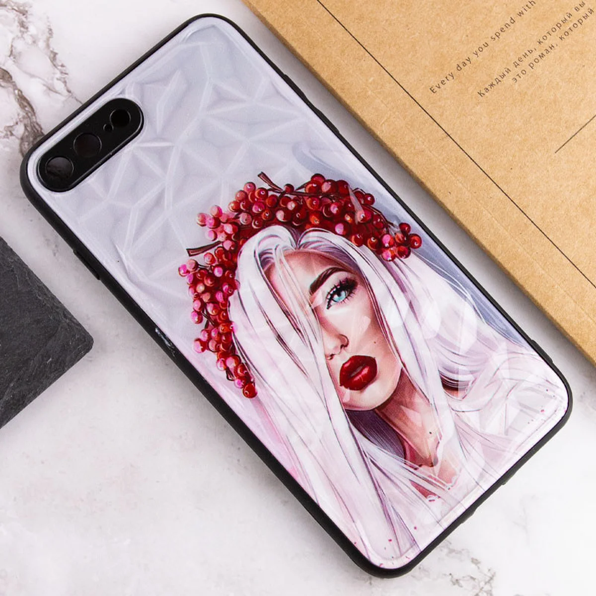 TPU+PC чехол Prisma Ladies для Apple iPhone 7 plus / 8 plus (5.5") Ukrainian Girl