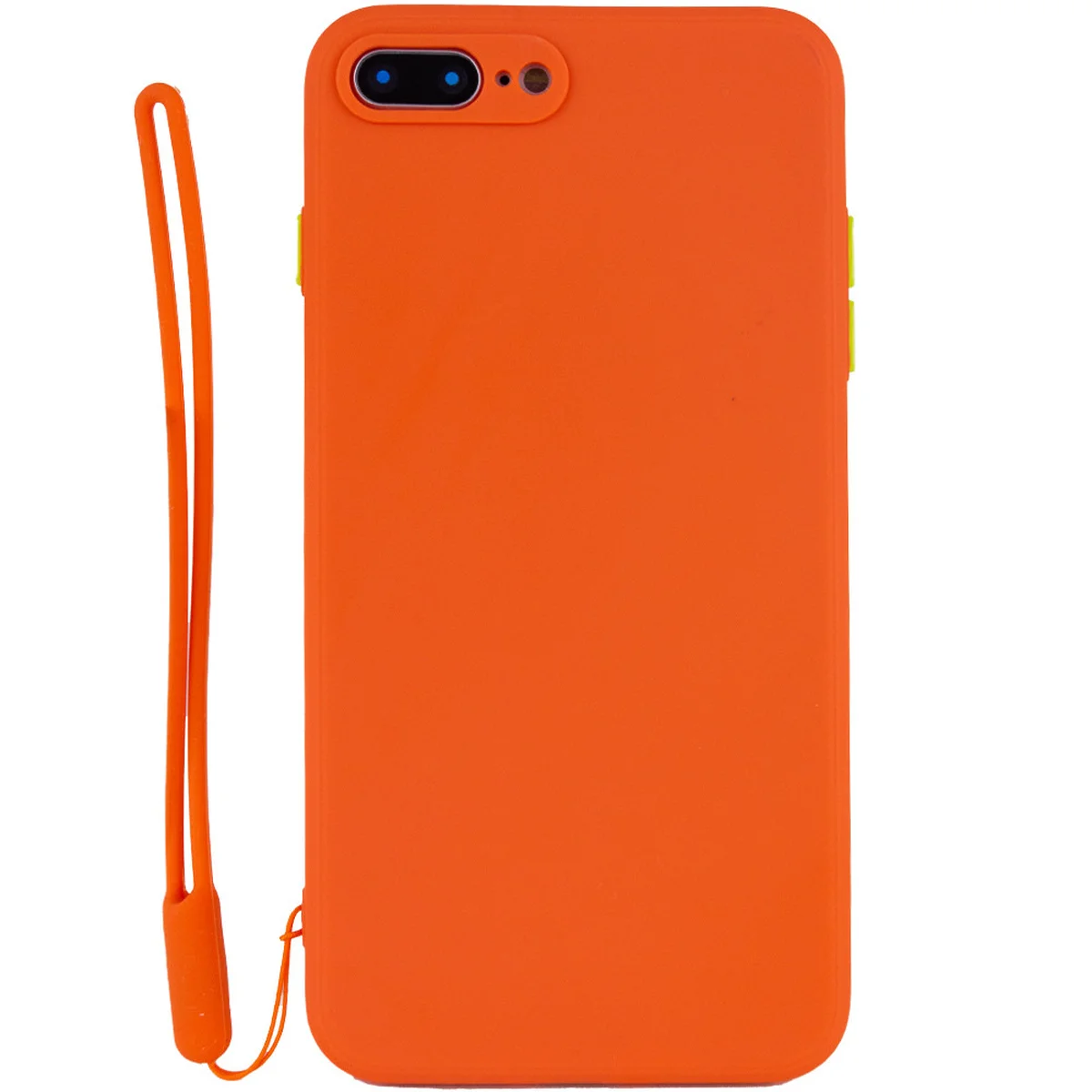 Чохол TPU Square Full Camera для Apple iPhone 7 plus / 8 plus (5.5 ") Помаранчевий