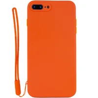 Чохол TPU Square Full Camera для Apple iPhone 7 plus / 8 plus (5.5 ") Помаранчевий