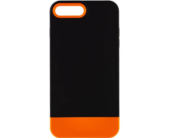 Чехол TPU+PC Bichromatic для Apple iPhone 7 plus / 8 plus (5.5") Black / Orange