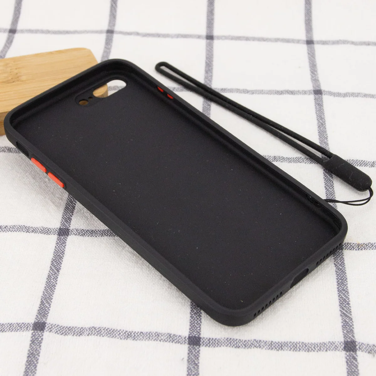 Чехол TPU Square Full Camera для Apple iPhone 7 plus / 8 plus (5.5") Черный