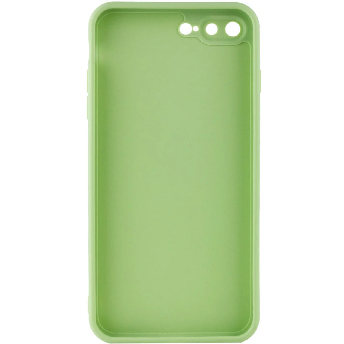 Силиконовый чехол Candy Full Camera для Apple iPhone 7 plus / 8 plus (5.5") Фисташковый