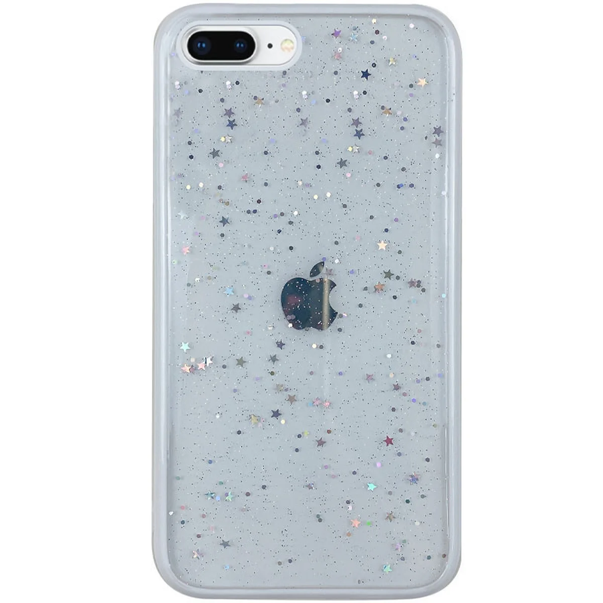 TPU + PC чохол Shiny Stars для Apple iPhone 7 plus / 8 plus (5.5 ") Білий