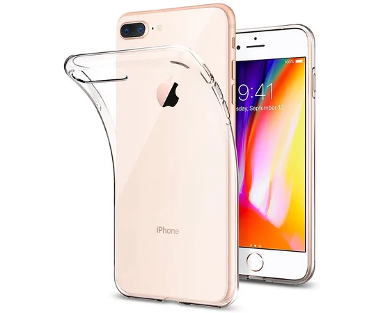 TPU чехол Epic Transparent 1,5mm для Apple iPhone 7 plus / 8 plus (5.5") Бесцветный (прозрачный)
