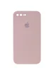 Чехол Silicone Case Square Full Camera Protective (AA) для Apple iPhone 7 plus / 8 plus (5.5") Розовый / Pink Sand