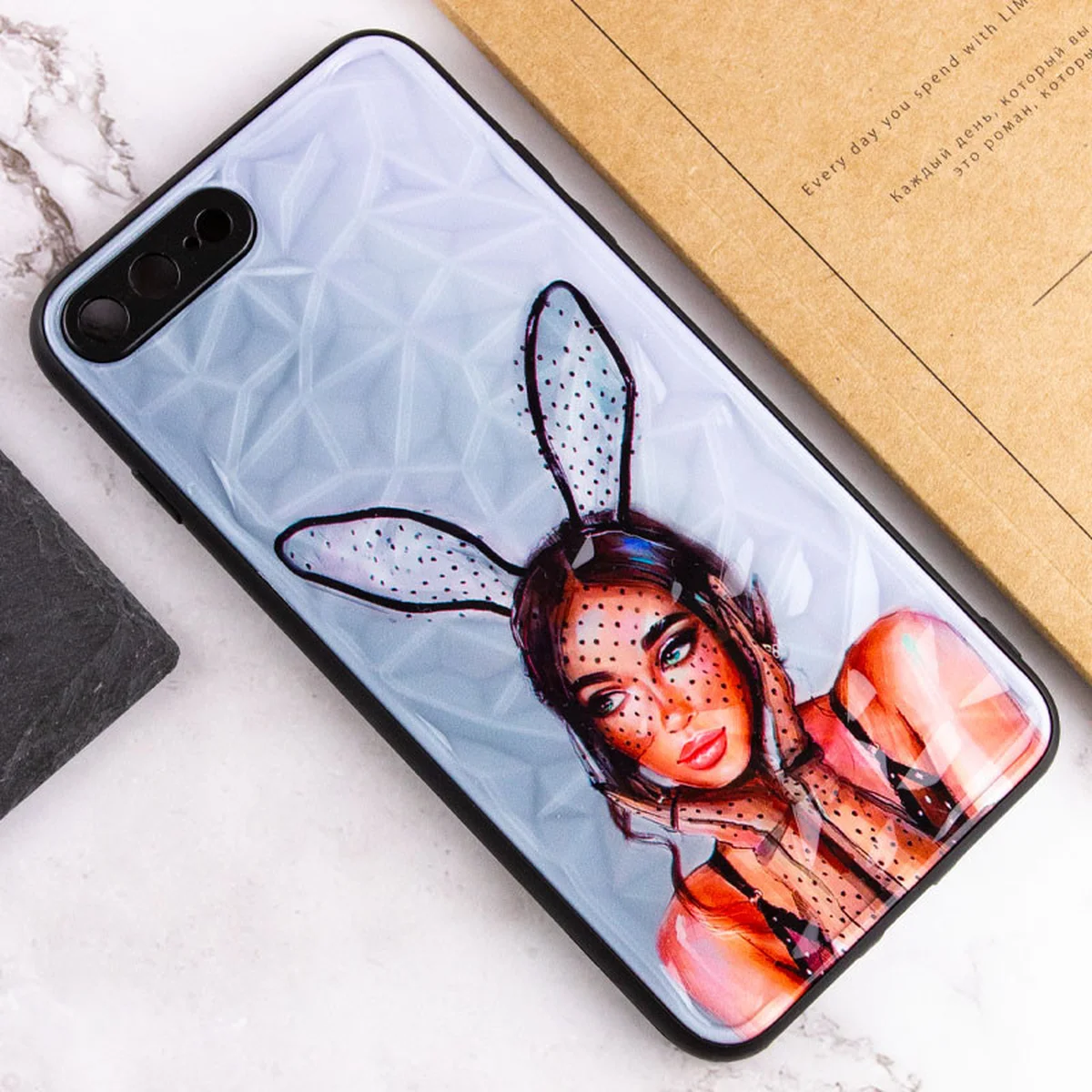 TPU+PC чехол Prisma Ladies для Apple iPhone 7 plus / 8 plus (5.5") Rabbit