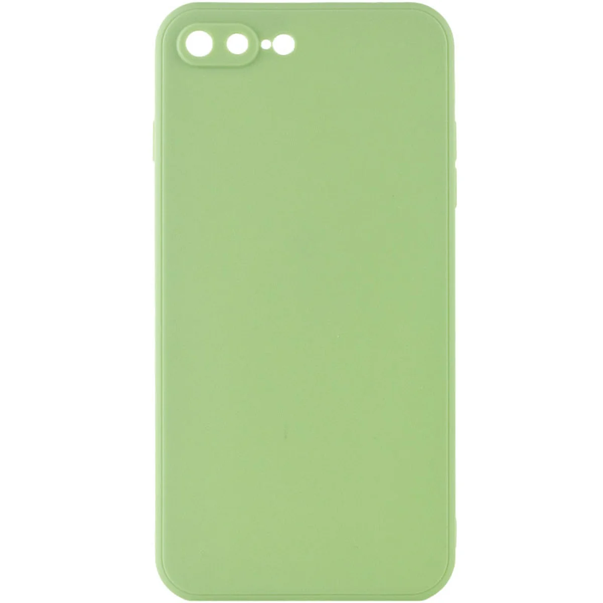 Силиконовый чехол Candy Full Camera для Apple iPhone 7 plus / 8 plus (5.5") Фисташковый