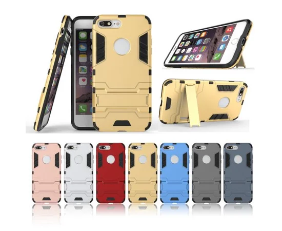 Ударопрочный чехол-подставка Transformer для iPhone 7 plus / 8 plus (5.5") c мощной защитой корпуса Синий / Navy