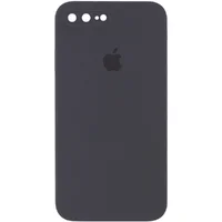 Чехол Silicone Case Square Full Camera Protective (AA) для Apple iPhone 7 plus / 8 plus (5.5") Серый / Dark Gray