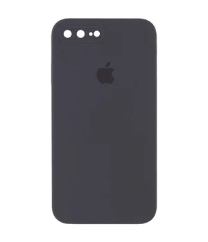 Чехол Silicone Case Square Full Camera Protective (AA) для Apple iPhone 7 plus / 8 plus (5.5") Серый / Dark Gray