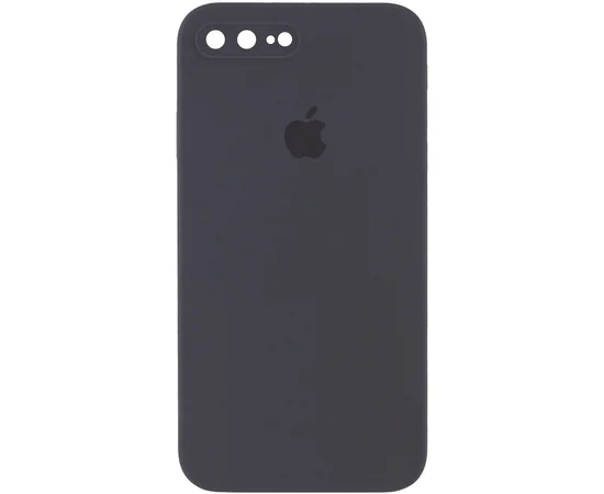 Чехол Silicone Case Square Full Camera Protective (AA) для Apple iPhone 7 plus / 8 plus (5.5") Серый / Dark Gray