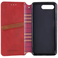 Кожаный чехол-книжка GETMAN Cubic (PU) для Apple iPhone 7 plus / 8 plus (5.5") Красный