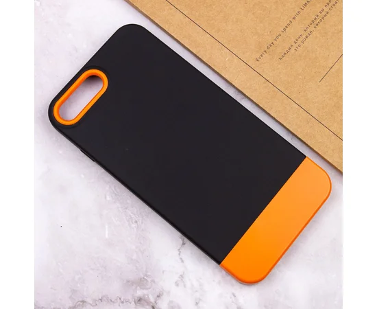 Чехол TPU+PC Bichromatic для Apple iPhone 7 plus / 8 plus (5.5") Black / Orange