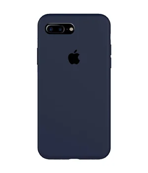 Чохол Silicone case (A) (з закритим низом) для Apple iPhone 7 plus / 8 plus (5.5 ") Темний Синій / Midnight Blue