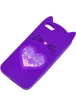 Силиконовый чехол Love Cat 3D для Apple iPhone 7 plus / 8 plus (5.5") Фиолетовый