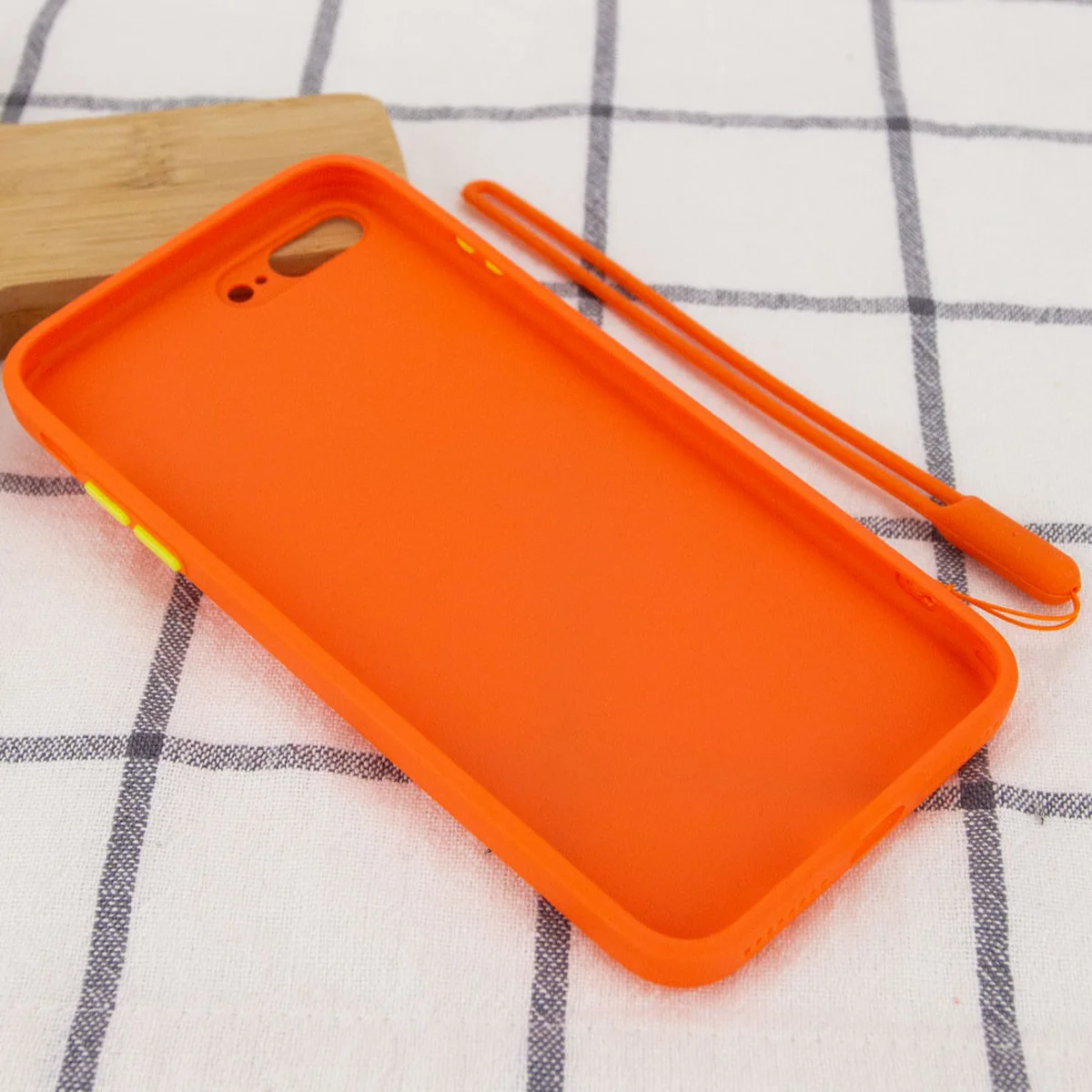 Чохол TPU Square Full Camera для Apple iPhone 7 plus / 8 plus (5.5 ") Помаранчевий