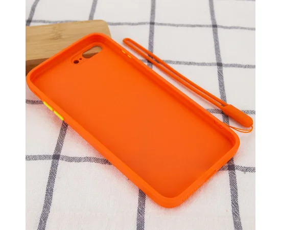 Чехол TPU Square Full Camera для Apple iPhone 7 plus / 8 plus (5.5") Оранжевый