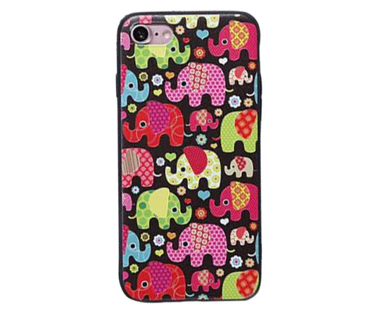 TPU чехол Animals Print Series для Apple iPhone 7 plus / 8 plus (5.5") Слоники
