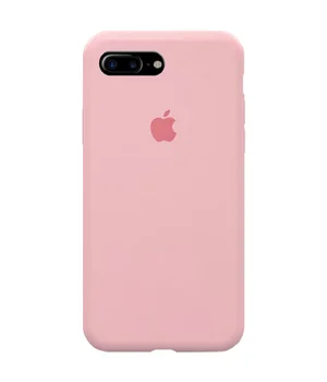 Чехол Silicone case (A) (с закрытым низом) для Apple iPhone 7 plus / 8 plus (5.5") Розовый / Pink